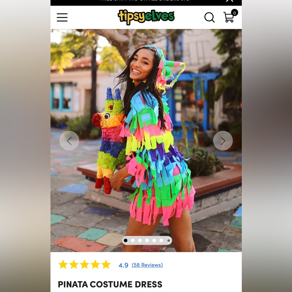 Tipsy Elves Piñata Halloween dress